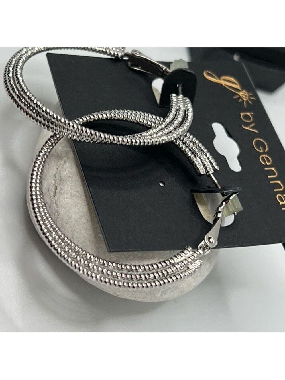G by Gennaro Earrings Silver Hoops